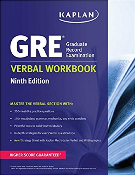 ???? New GRE Verbal Workbook KAPLAN 9th 